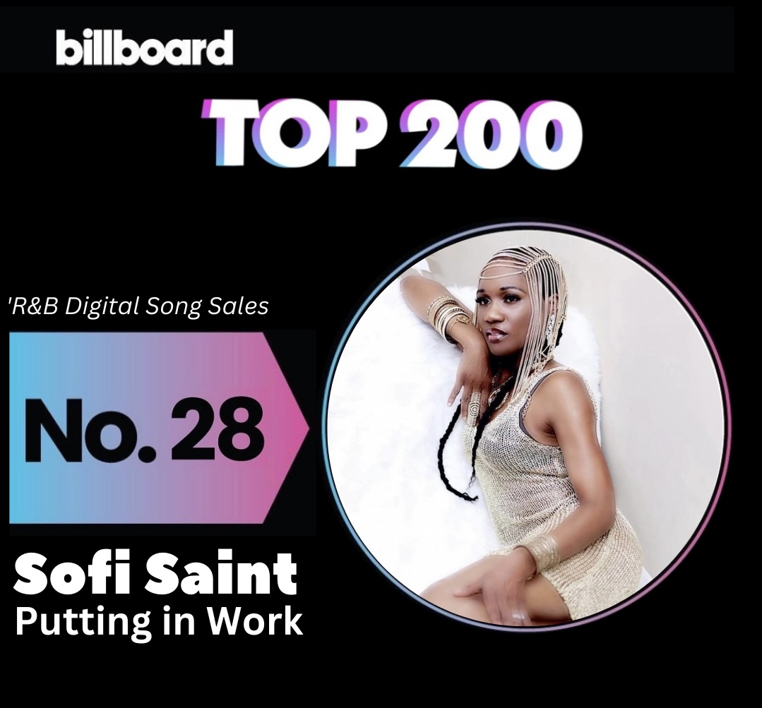 Sofi Saint’s “Putting In Work” Climbs to #28 on Billboard’s Top 200 Digital Song Sales in R&B