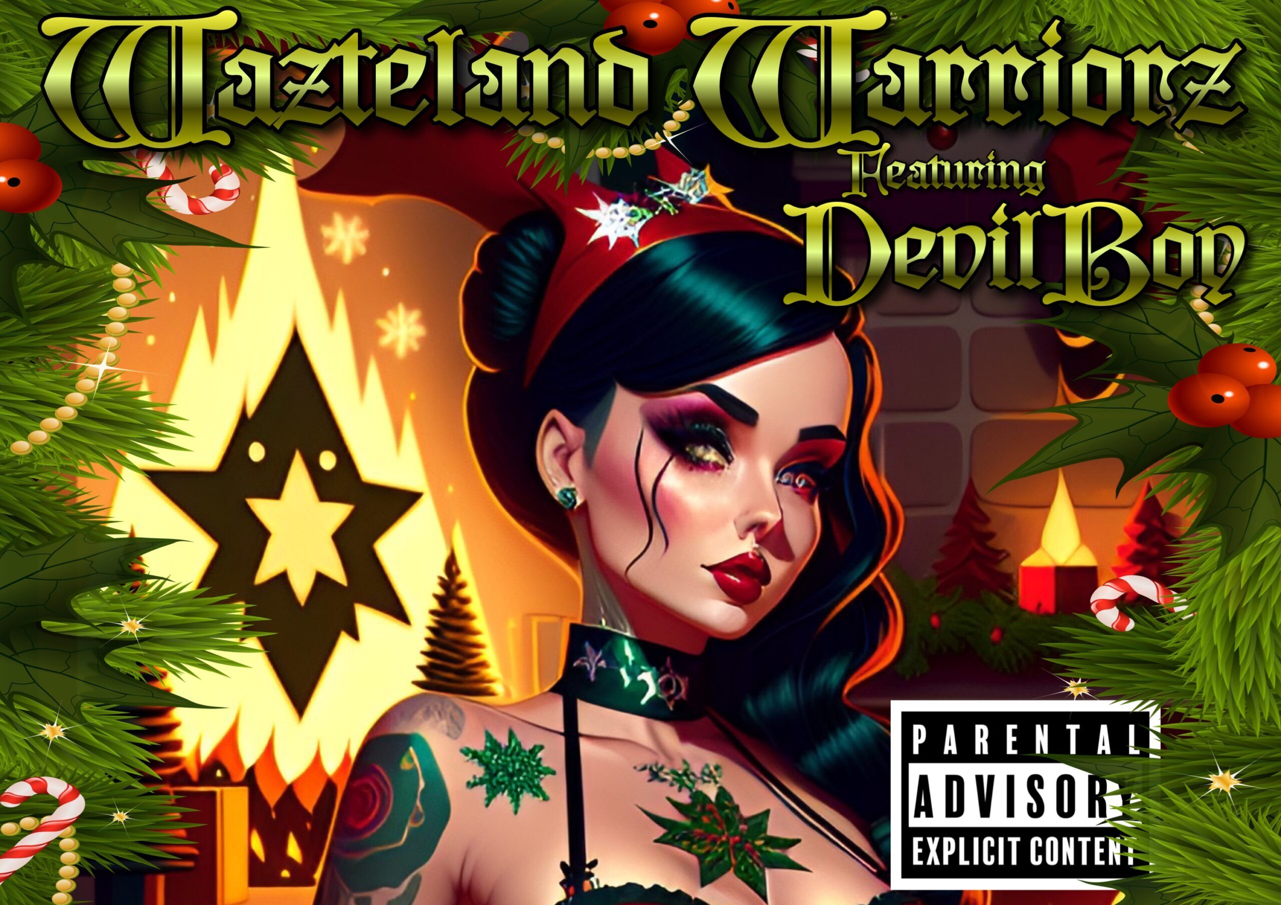 “Miss Candy Cane” by Wazteland Warriorz ft. DevilBoy: A Festive Hip-Hop Collaboration Unveiled by Post Apocalyptic Pop Media