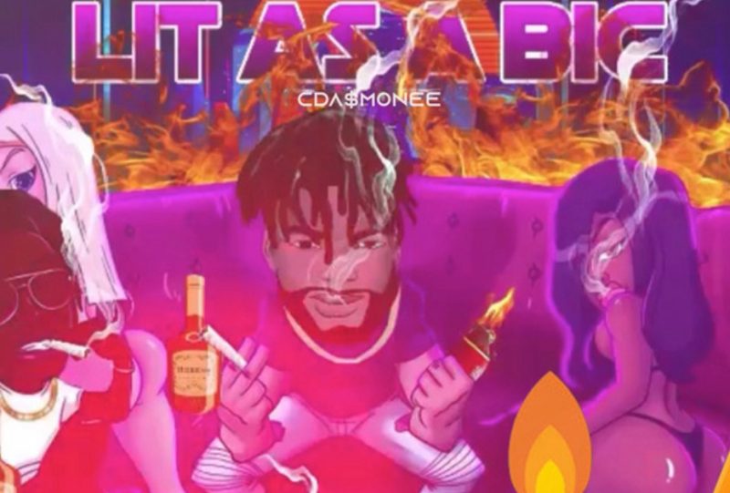 CDA$MONEE Lights Up the Hip Hop Scene with 'LIT AS A BIC'