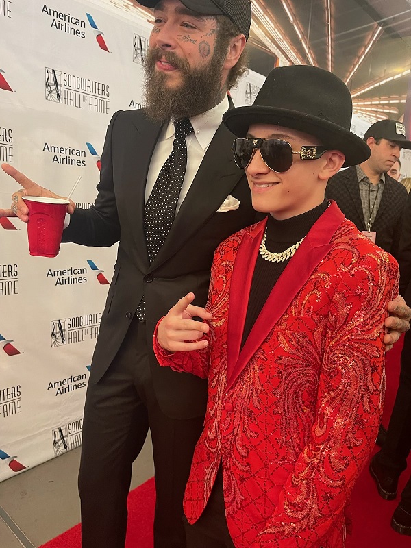Rocco Lupo Shines Alongside Post Malone at the Songwriters Hall of Fame Red Carpet