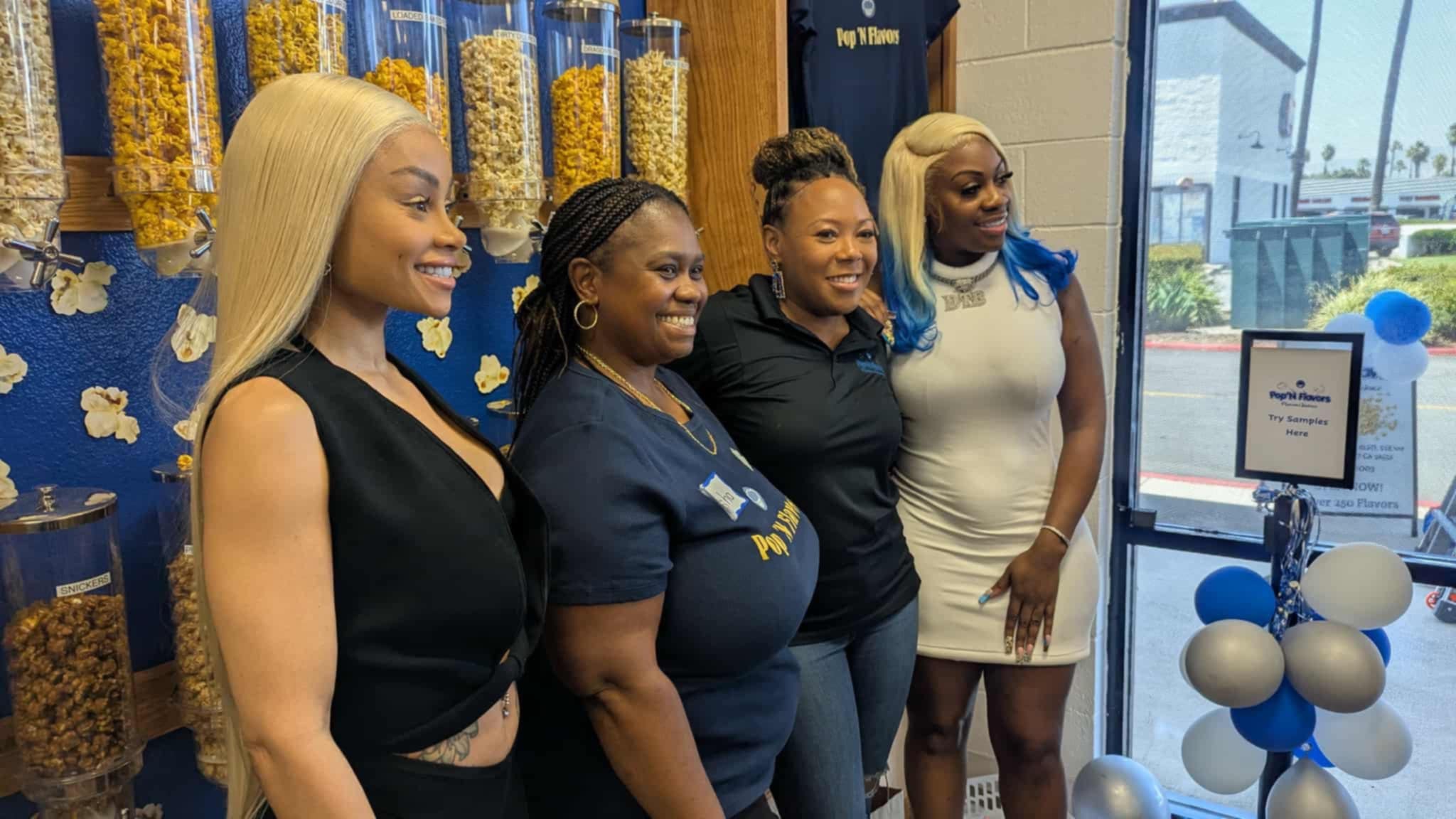 Diamond The Body, Blac Chyna, and Dream Kardashian Attend Pop’N Flavors Grand Opening in Moreno Valley