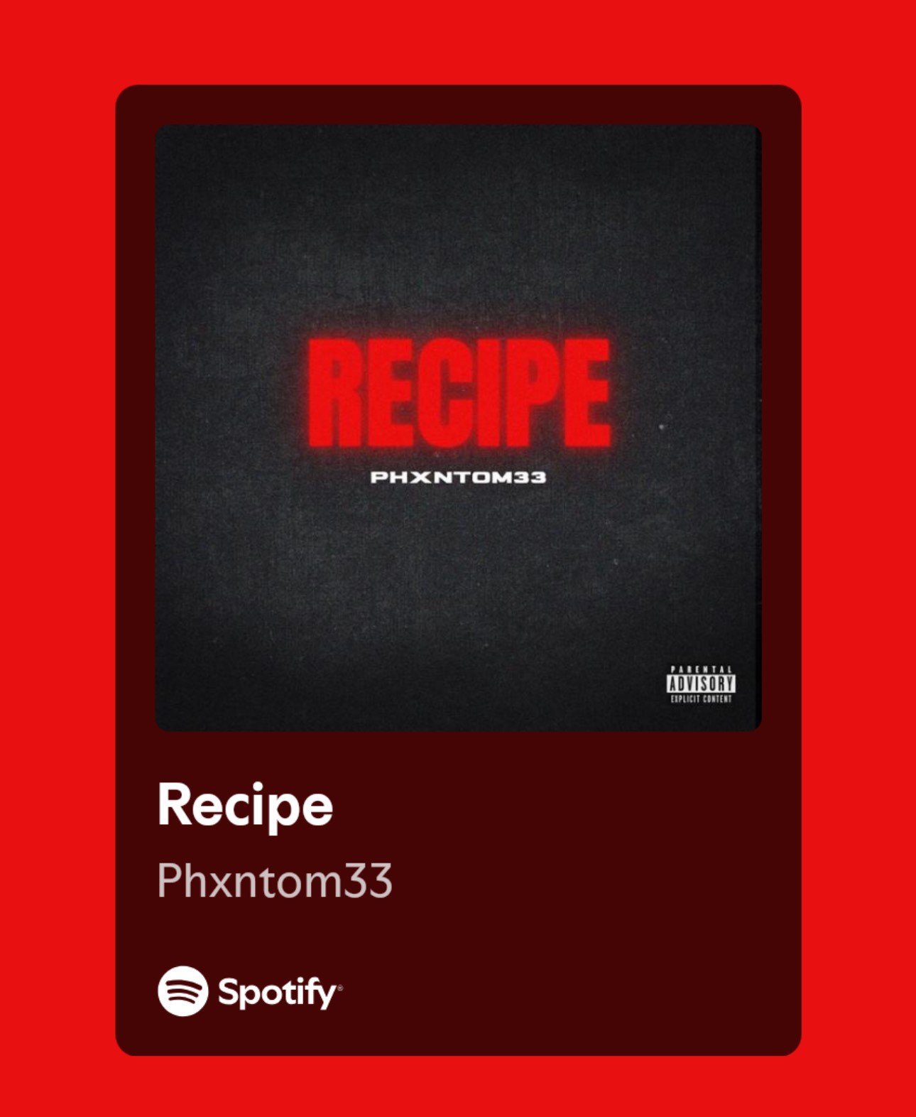Phxntom33 Drops “Recipe” — Energy, Grit, and Real Vibes From Mexico to Florida