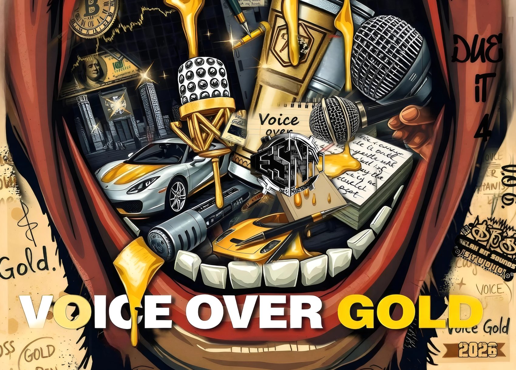 Nec Nymbl and Es Unite for the Thought-Provoking Release “Voice Over Gold”
