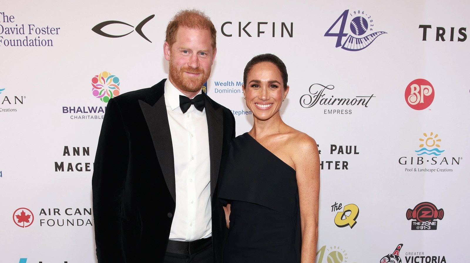 Prince Harry and Meghan Markle at the David Foster Foundation gala in Victoria, British Columbia