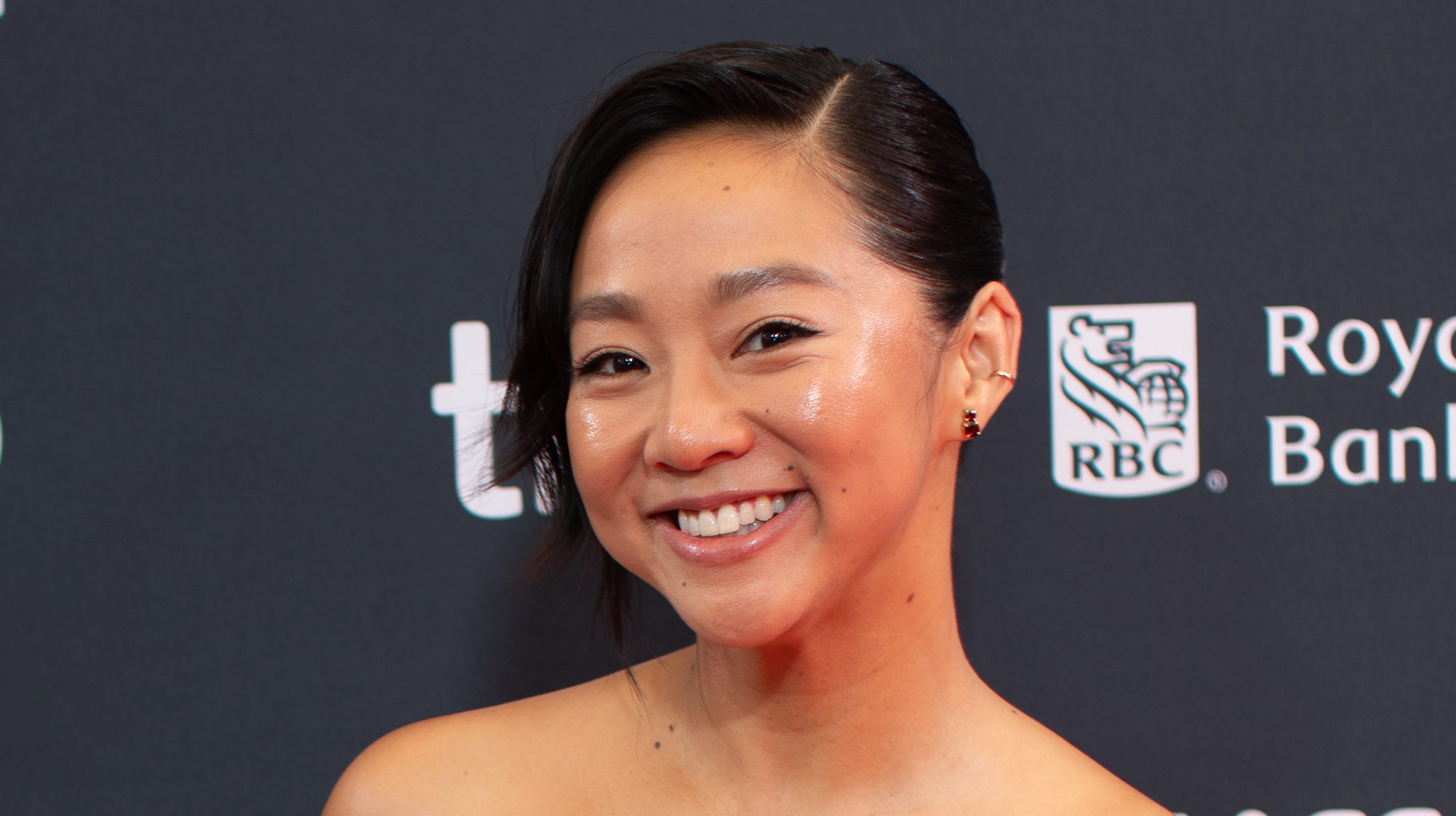 Stephanie Hsu posing at the 2024 Toronto International Film Festival