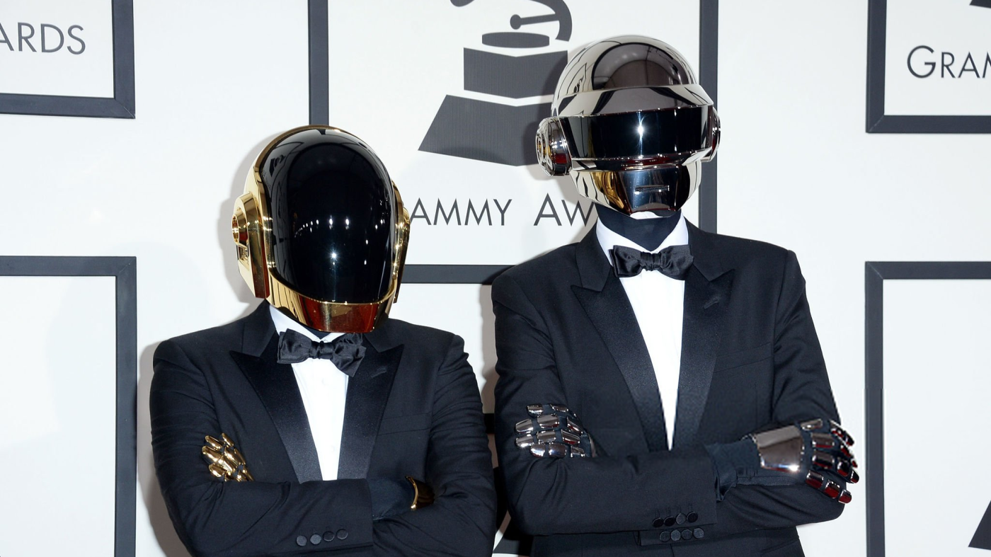 Daft Punk - LOS ANGELES, CA - JANUARY 26: Recording artists Guy-Manuel de Homem-Christo (L) and Thomas Bangalter of Daft Punk attend the 56th GRAMMY Awards at Staples Center on January 26, 2014 in Los Angeles, California. (Photo by Jason Merritt/Getty Images)