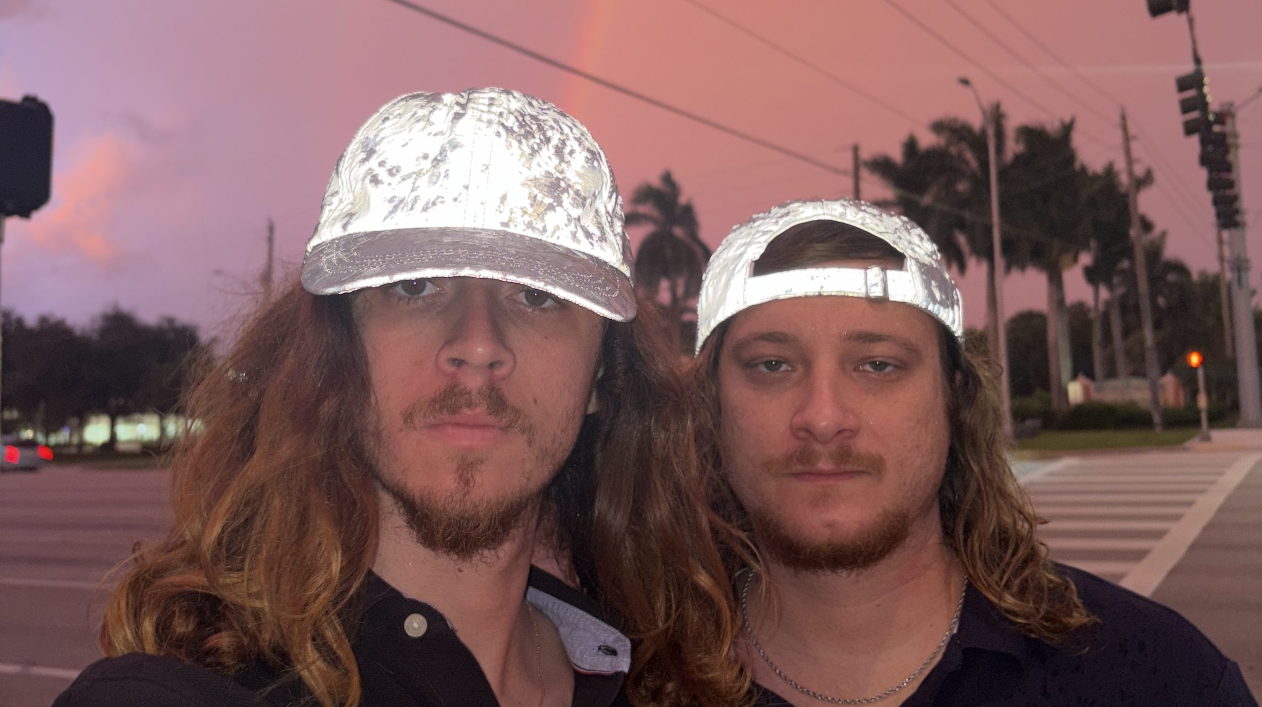 David and Kevin in their signature reflective hats.