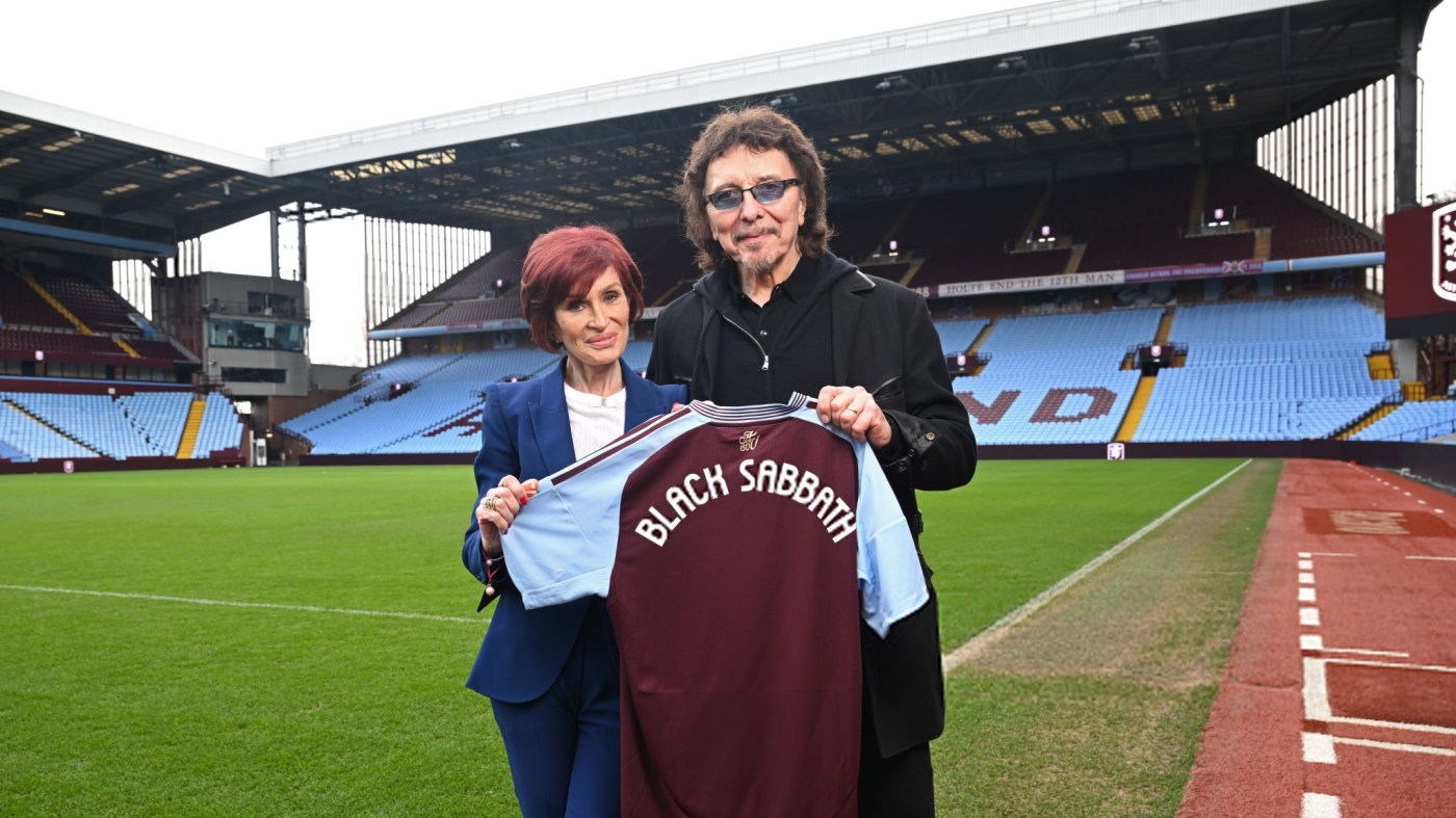 Tony Iommi - BIRMINGHAM, ENGLAND - FEBRUARY 05: Sharon Osbourne and Tony Iommi attend the announcement of Black Sabbath's final show "Back To The Beginning" at Villa Park on February 05, 2025 in Birmingham, England. (Photo by Samir Hussein/Getty Images for Live Nation UK)